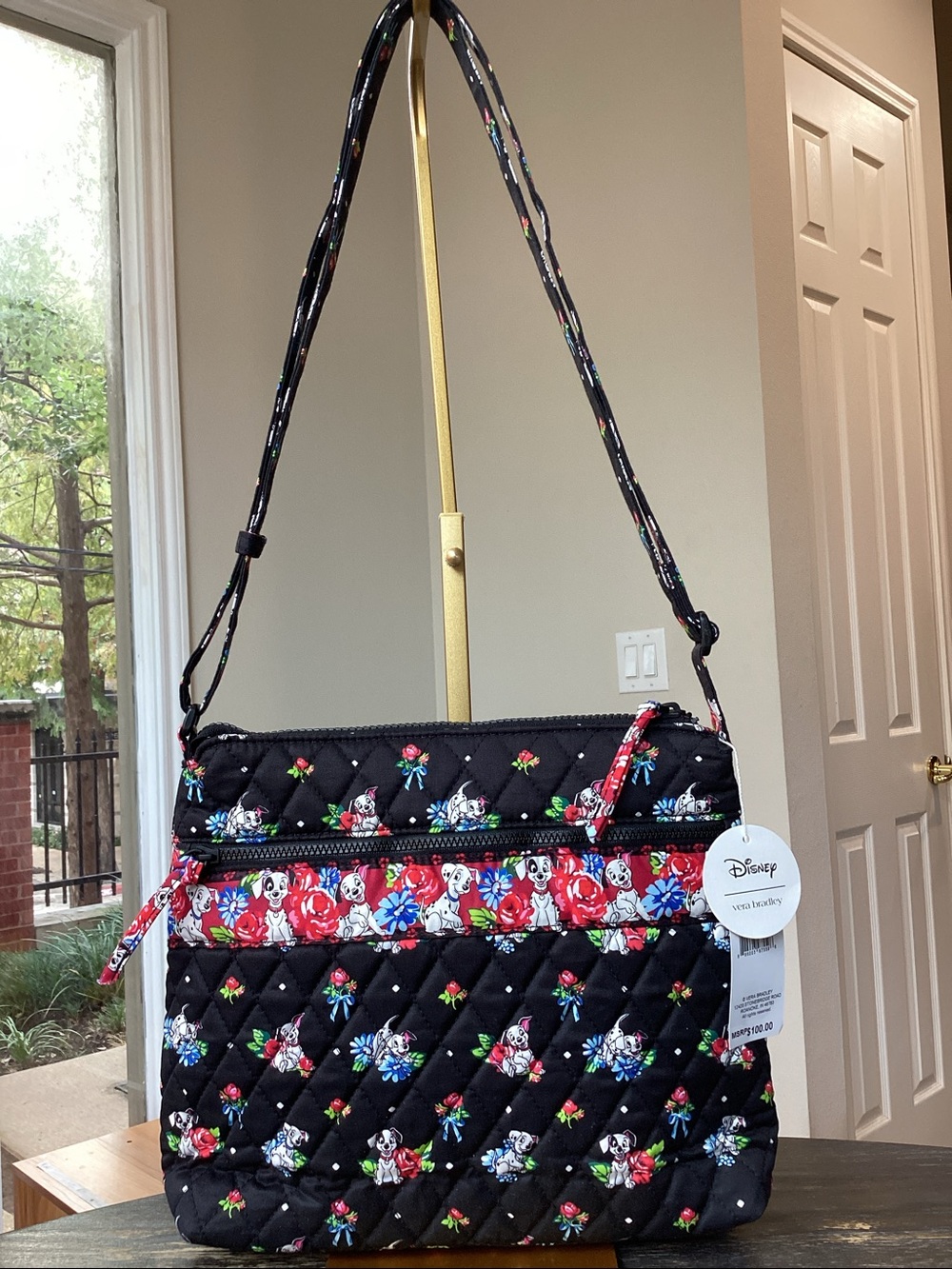 Disney x Vera Bradley Original Zip Hipster 101 Dalmatians